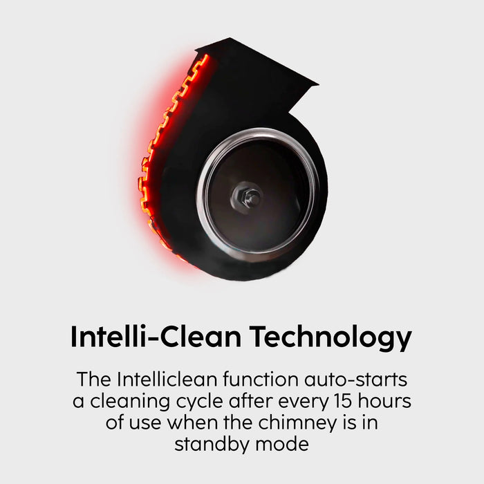 Auto Clean Chimney with LCD Display, Heat Sensors and BLDC Motor 1600 m³/h - 60/76/90cm (CH6061LCDDCAC)