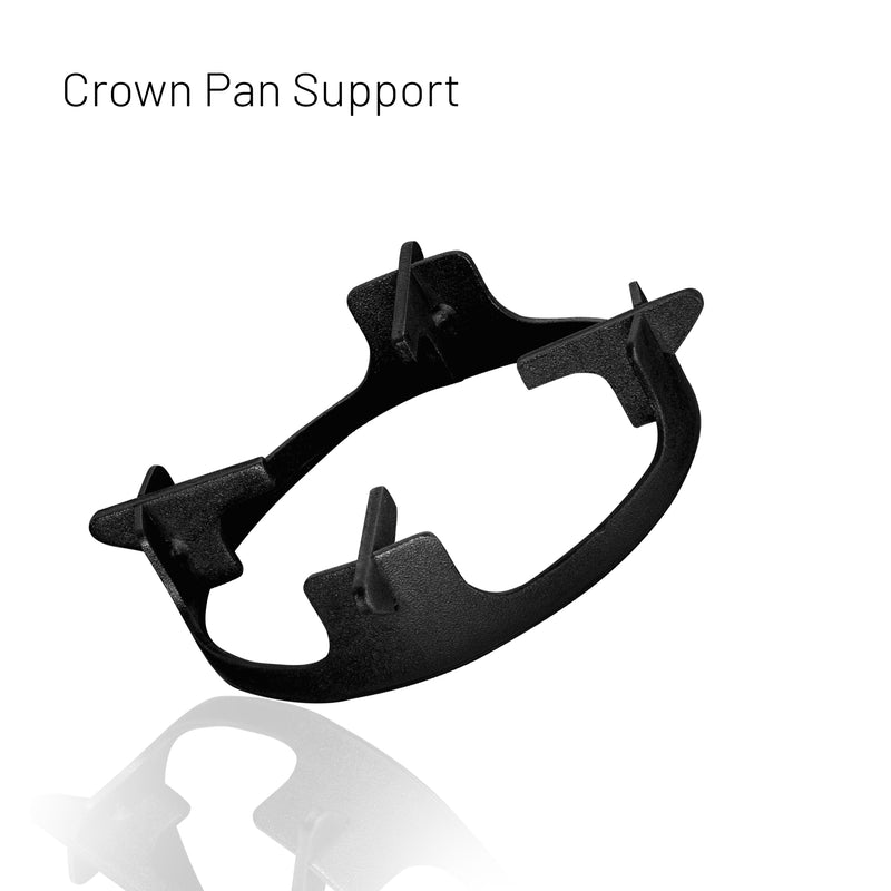 2 Burner Glass Gas Stove with High Flame Brass Burner Crown Pan Supports (CT1022GTBBBLHFCP) - Manual/Auto Ignition