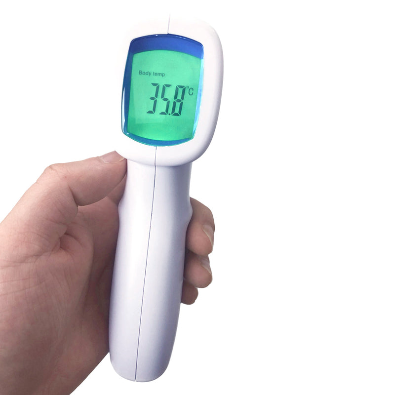 Non-Contact Digital Infrared Thermometer with Digital Display -Blue & White (6041)