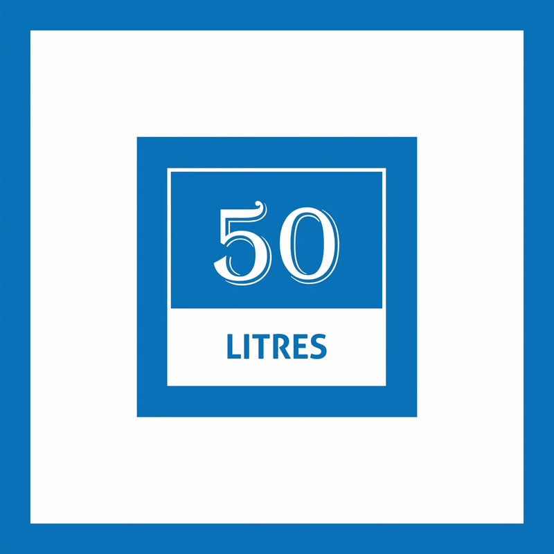 Water Heater 50 Litre 2000W 8 Bar Pressure Glasslined Element and Tank, Temperature control (7056)