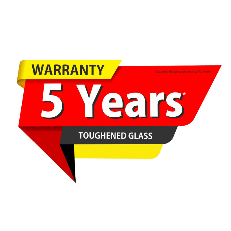 4 Burner Built-in Glass Gas Hob Triple Ring Double Ring Forged Brass Burner Auto Ignition (1094XL SQDBTR)