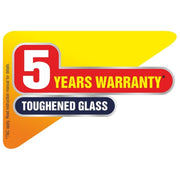 4 Burner Glass Hob with 5 years warranty on toughened glass