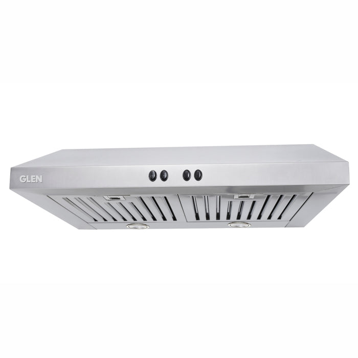 Front-view of Silver Straight Line Kitchen Chimney