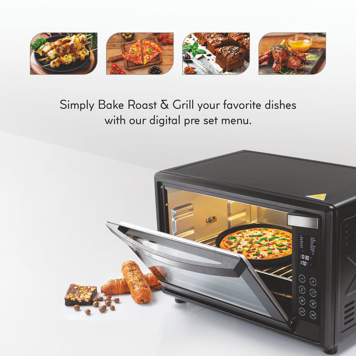 Digital Oven Toaster Griller (OTG) - 45 Litres with Convection, Motorized Rotisserie, 2000W - Black (5045DIGI)