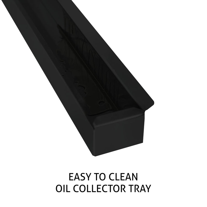 Auto Clean Curved Glass Kitchen Chimney, Baffle Filters, Motion Sensor 1200 m3/h 60cm - Black (6066 MS AC BL)