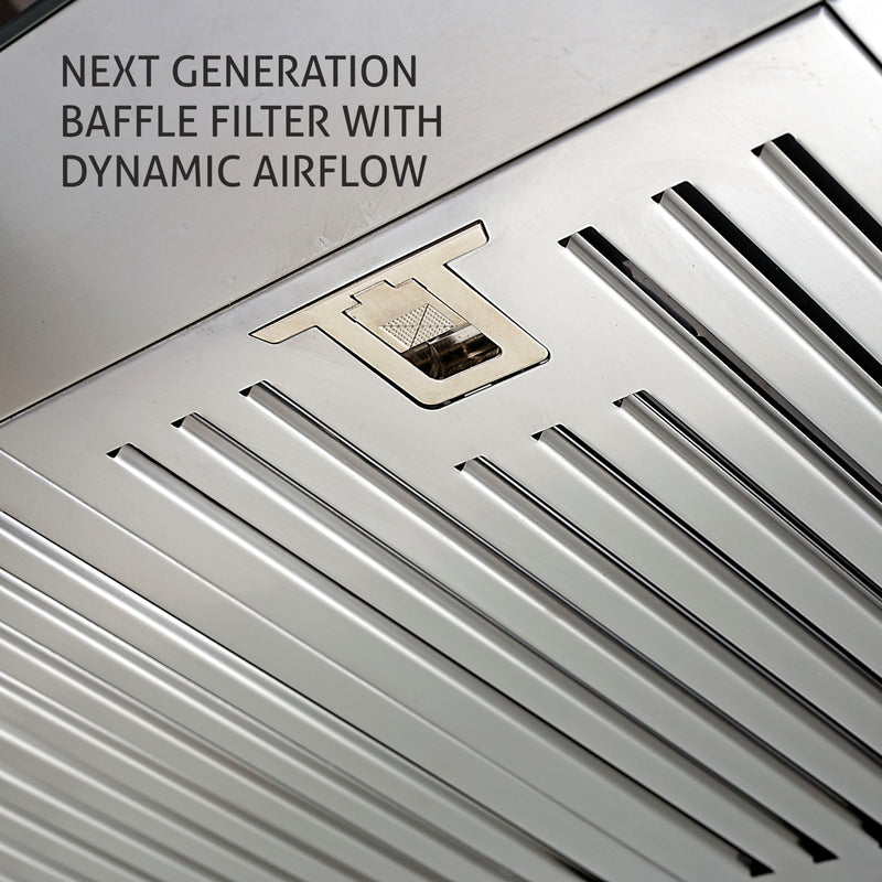 Designer Kitchen Chimney with Touch Control Baffle filters 60cm 1000 m3/h - (6056 SX TS)