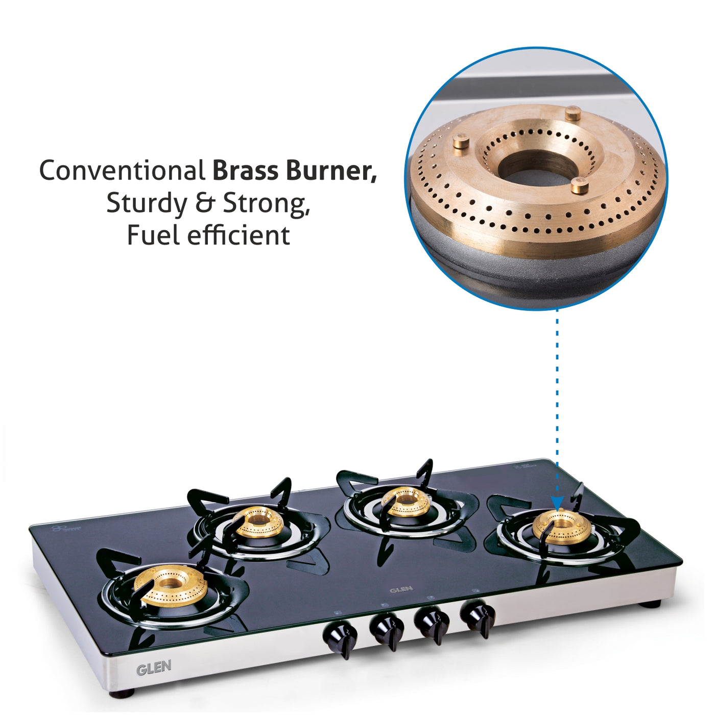 4 Burner Gas Stove Buy Glass Cooktop Online at Best Prices Glen