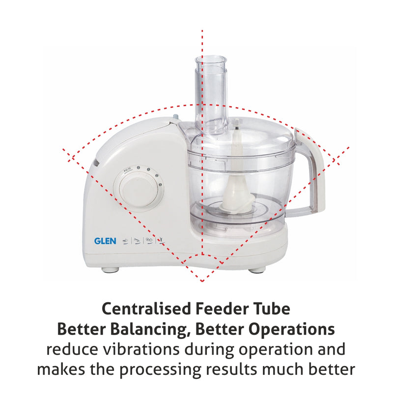 Food Processor Complete Kitchen Machine 700W – 2 Jars, Citrus Juicer 3 SS Disc Blades -White (4052LX)