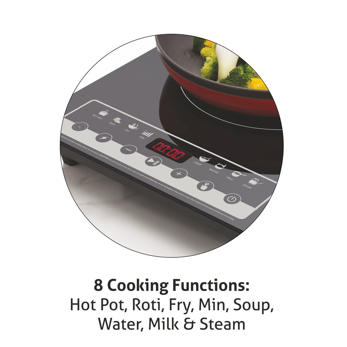 Induction Cooktop with Touch Control 2000W, Digital display with Auto Cut-off - SA 3081 IN