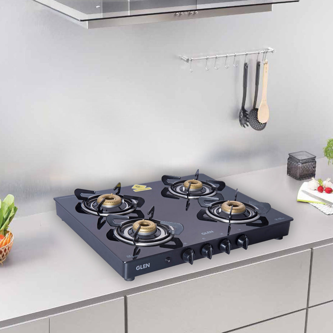 Buy Gas Stove 4 Burner Auto Ignition Online at Best Price Glen — Glen