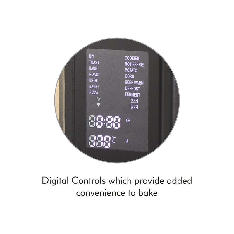 Digital Oven Toaster Griller (OTG) - 45 Litres with Convection, Motorized Rotisserie, 2000W - Black (5045DIGI)