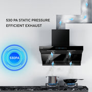  Auto Clean Chimney with 530 PA static pressure exhaust