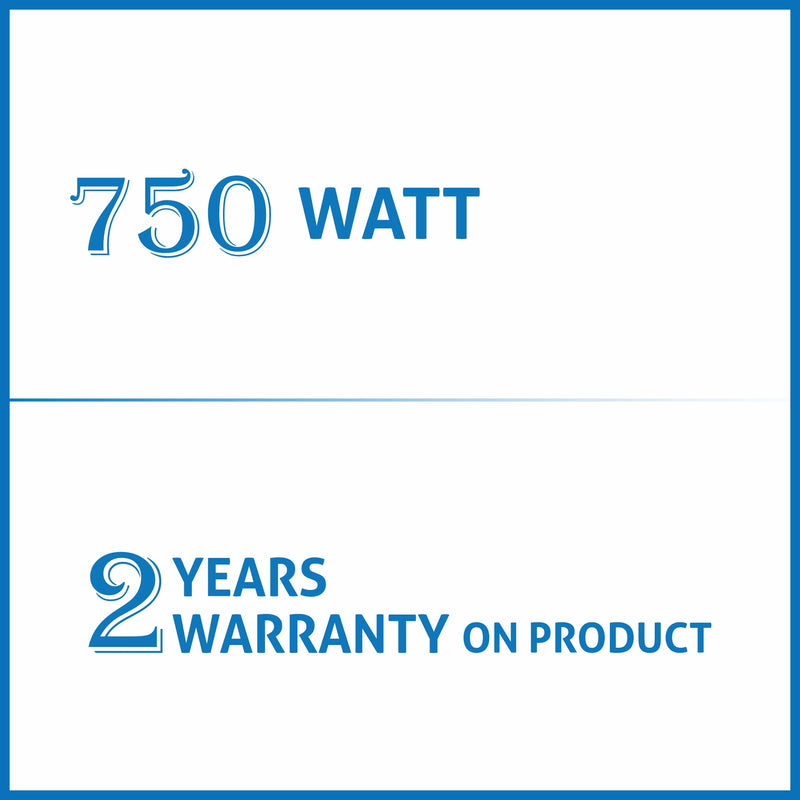 Electric Sandwich Maker Grill with Non-Stick Coating Plates, 750W - Black (3024BGRILL)