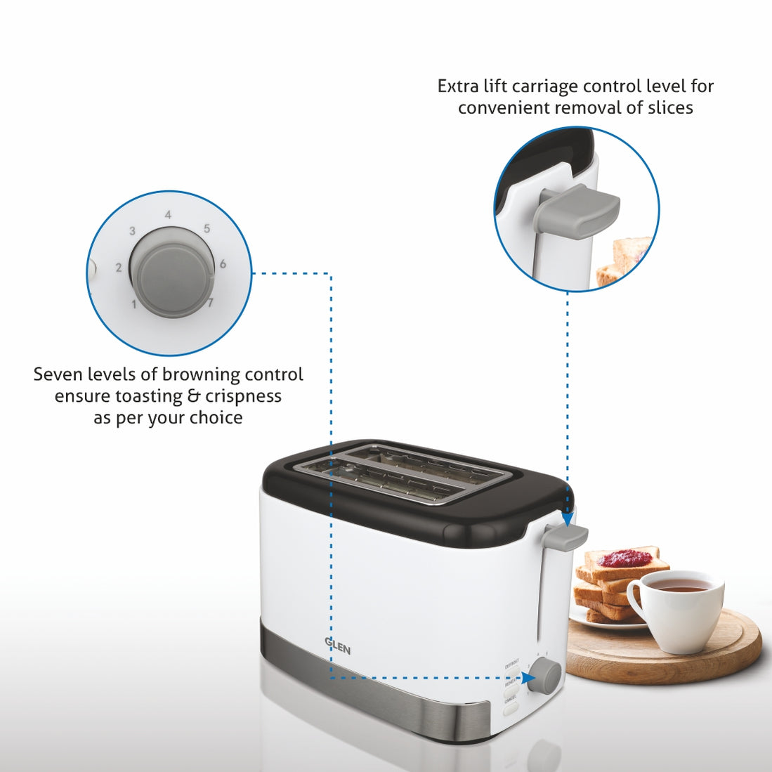 Buy Auto Pop Up Toaster 800 Watt Online at Best Prices