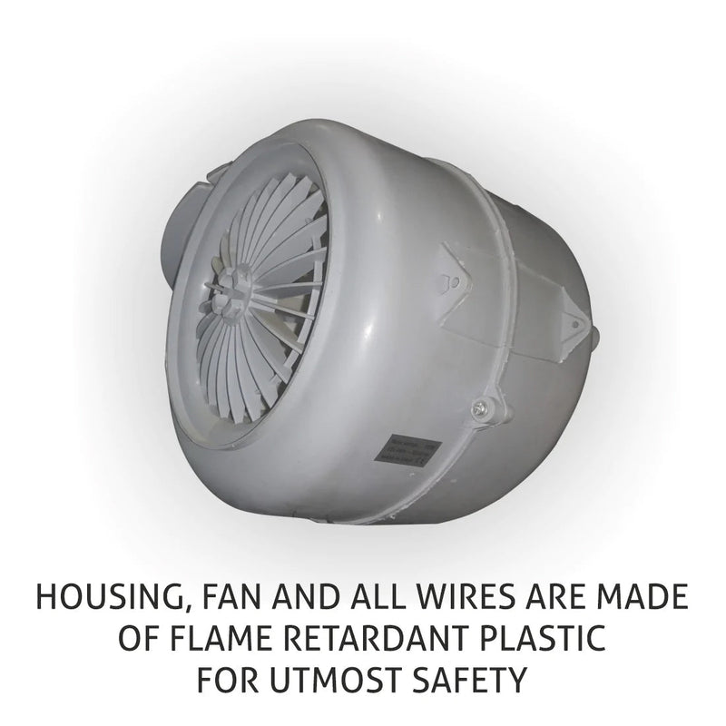 Straight-Line Kitchen Chimney with Flame retardent housing and fan