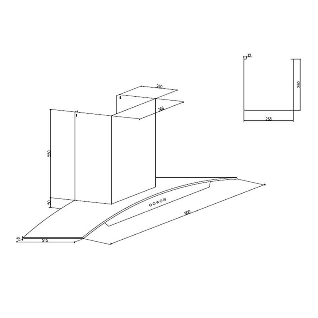 Buy Glen Electric Kitchen Chimney 90cm Online at Best Prices — Glen Appliances Pvt. Ltd