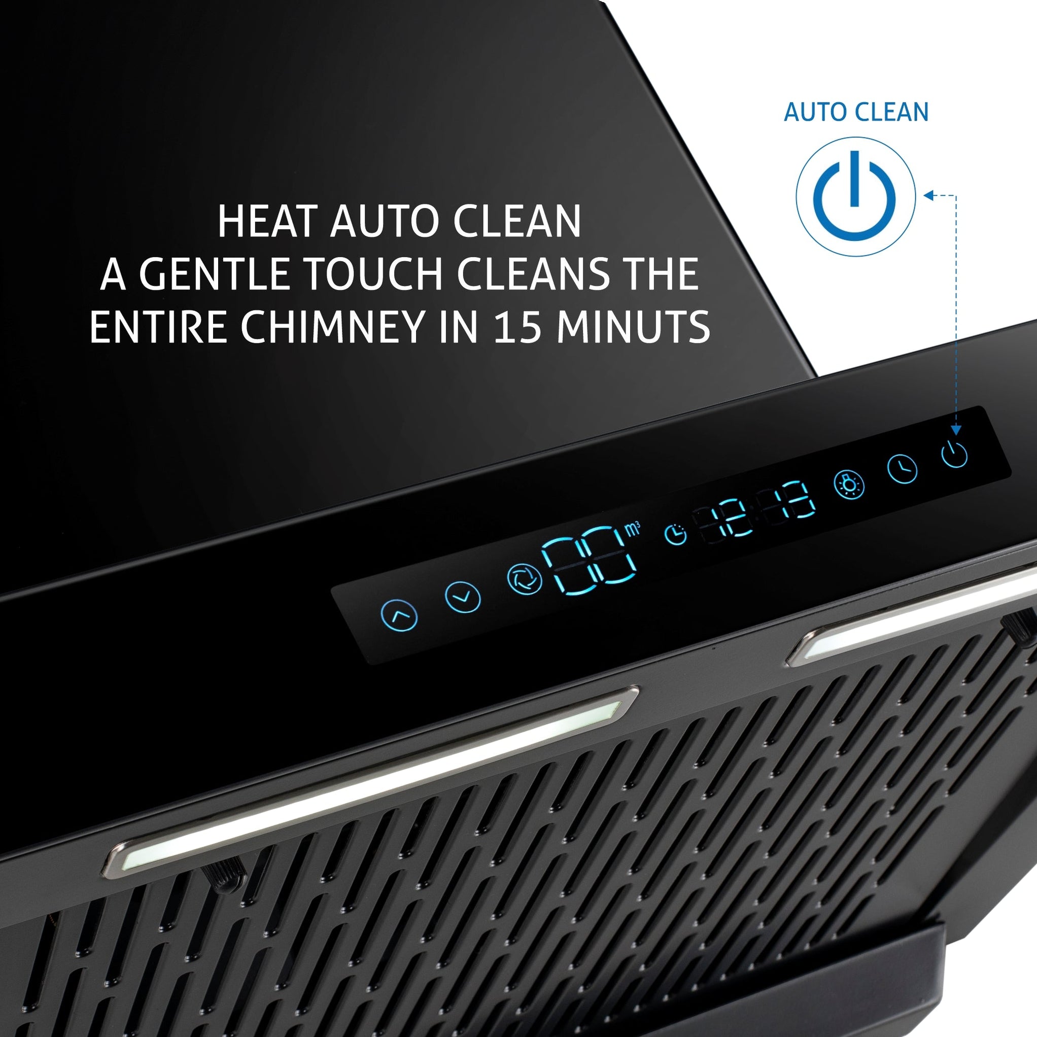 Buy Glen Auto Clean Filterless Chimney 60/76/90cm For Kitchen at Best Prices — Glen Appliances