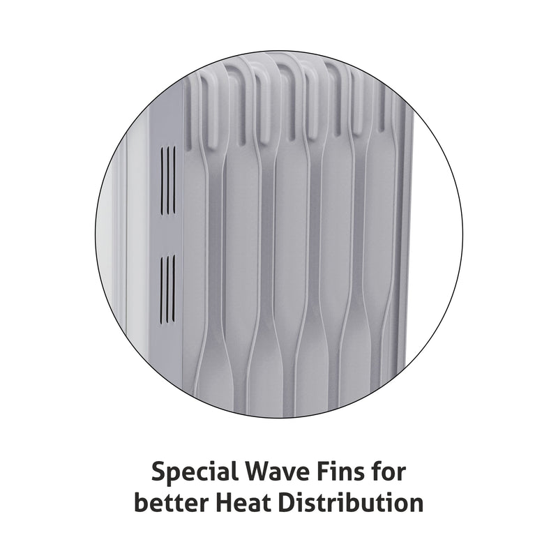 Electric Oil Filled Radiator Room Heater with 9/11/13 Fins - HA7012OR