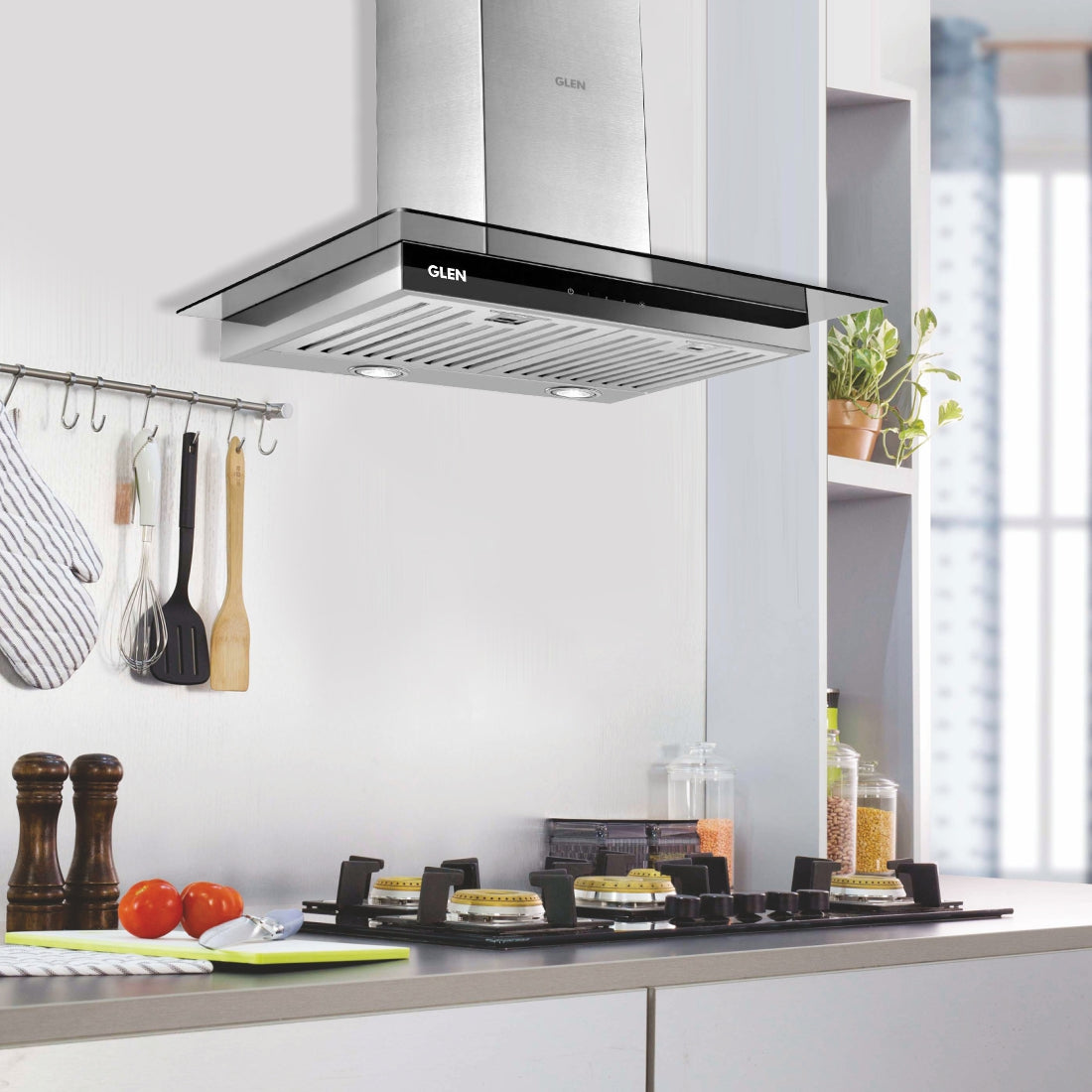 Buy Glen Designer Chimney 6062 SX 60cm - 1000 m3/hr Online — Glen