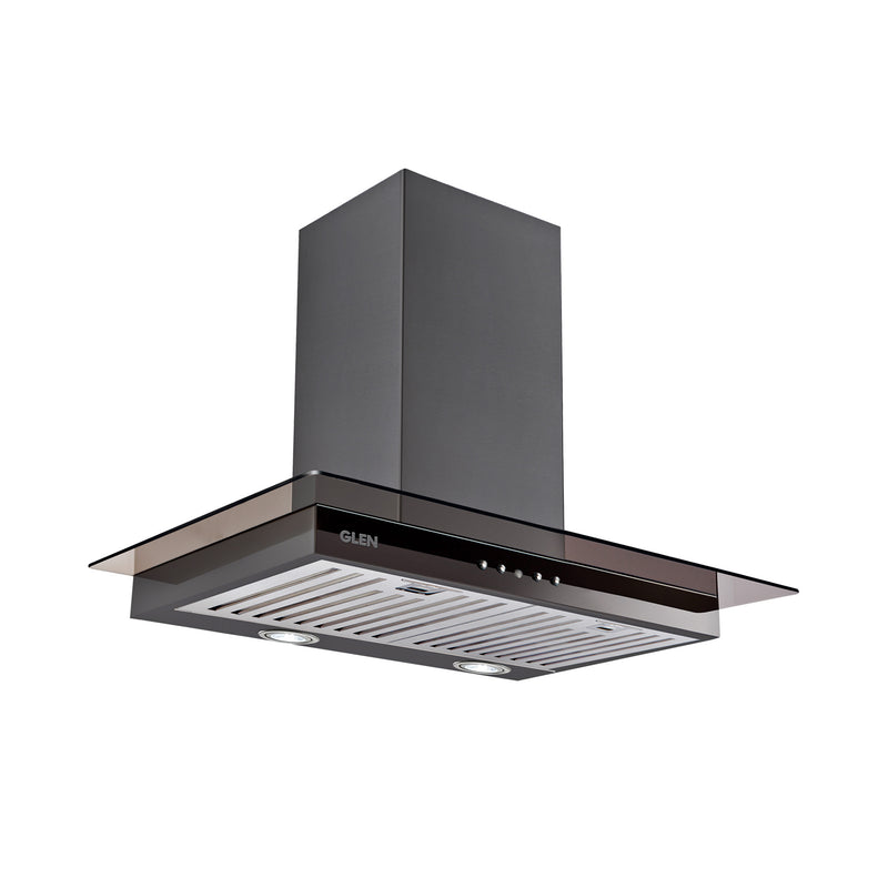 Designer Kitchen Chimney with Push Button Control Baffle filters 60cm 1000 m3/h -Black (6062 BL)