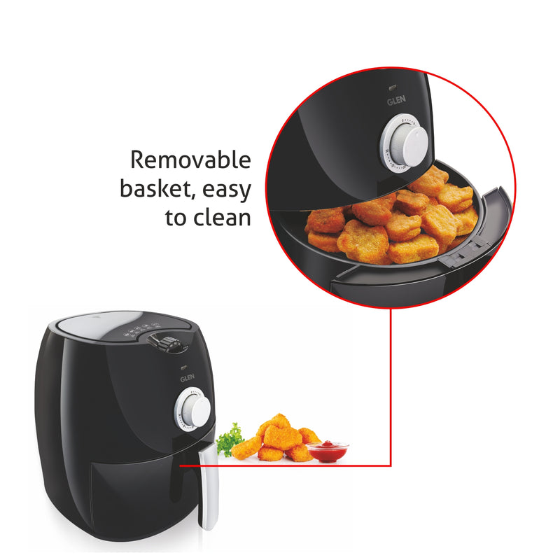 Electric Air Fryer 2.8 Litres, 1350w Rapid Air Technology, Black (3044)