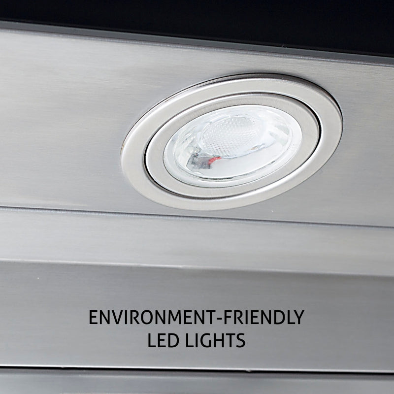 Kitchen Chimney with Touch Sensor, Baffle Filter 60cm 1250 m3/h - Silver (6078 TS)