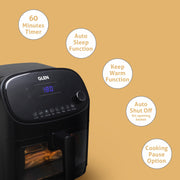 1350W digital air fryer features