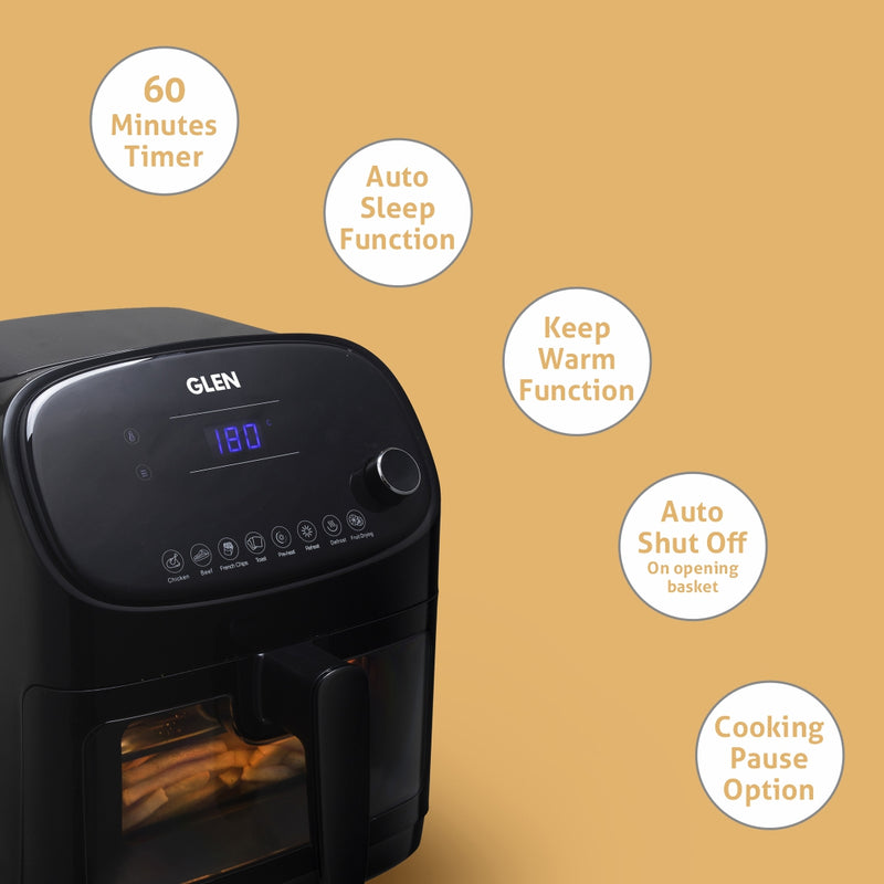 1350W digital air fryer features