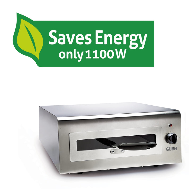 Electric Tandoor and Grill 1100W with Matt Finish Stainless Steel Body - Silver (5014)