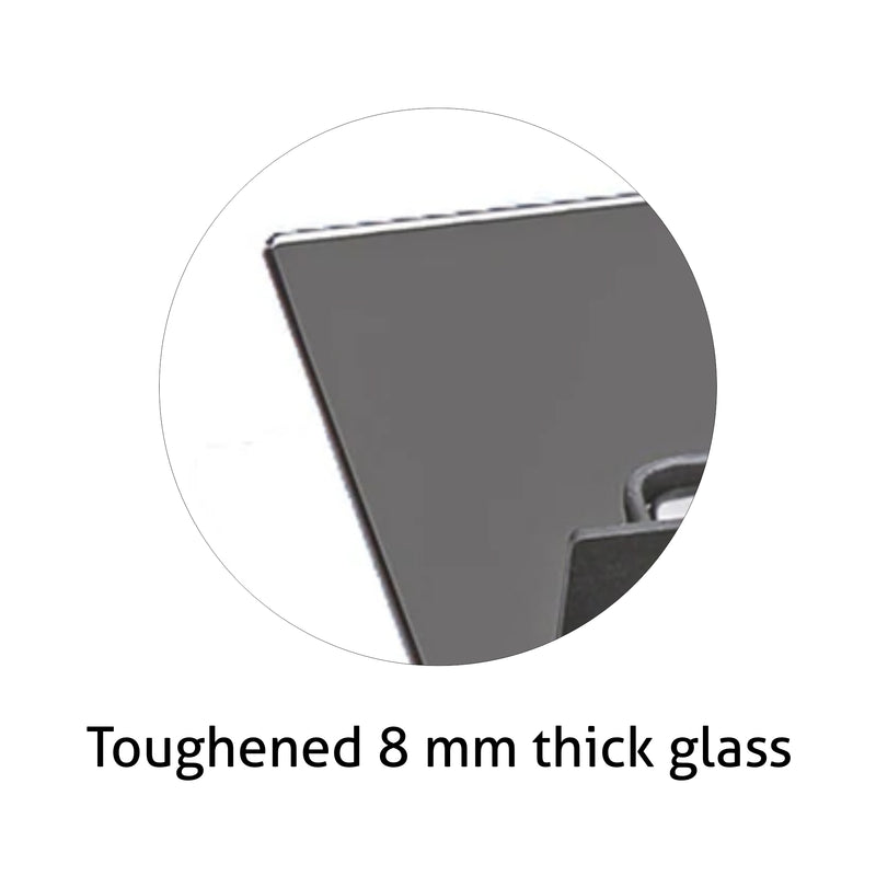 3 Burner Built in Glass Hob Triple Ring Burner Italian Double Ring Burner Auto Ignition (1073 SQ IN TR)