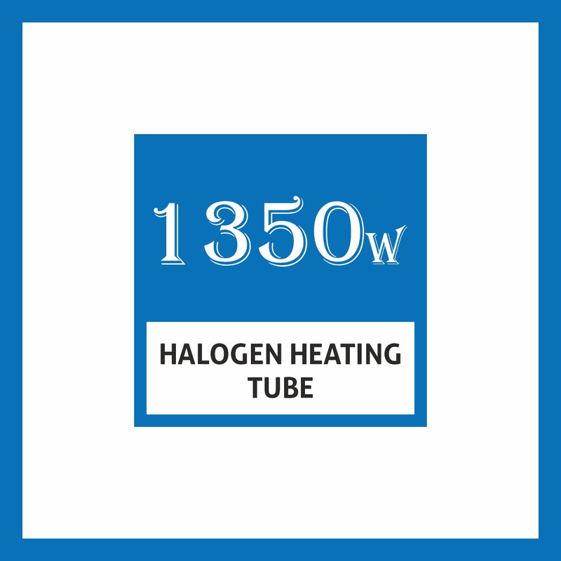 Glen air fryer with 1350W halogen heating tube