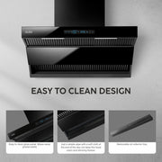  Auto Clean Chimney with easy to clean design