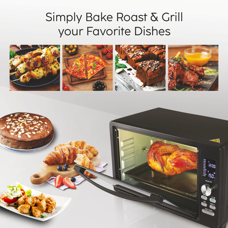 Digital Oven Toaster Griller (OTG) -33 Litres with Convection, Motorized Rotisserie, 1500W - Black (5033DIGI)