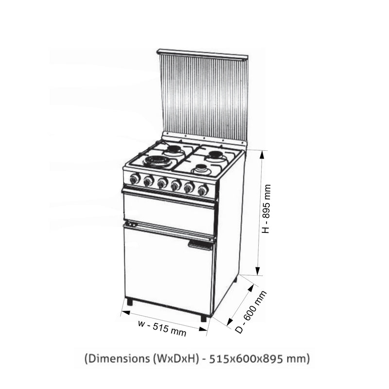 Cooking Range Stainless Steel Gas Grill, Gas Oven 1 Triple Ring Burner, 3 Aluminium Alloy Burners  (2011 SSTR)