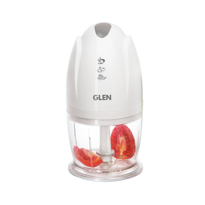 Electric Mini Chopper, Stainless Steel Blade, Vegetable, Nuts Chopper, 0.4 Litres Bowl, 200W - White (4041MC)