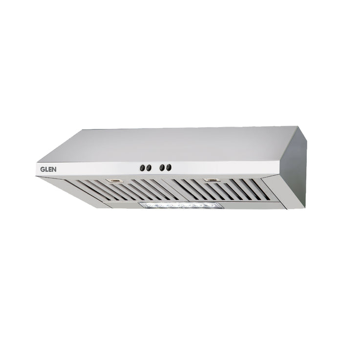 Straight Line Kitchen Chimney with Push Button Baffle filters 60cm 1000 m3/h -Silver (6002 DX SS)