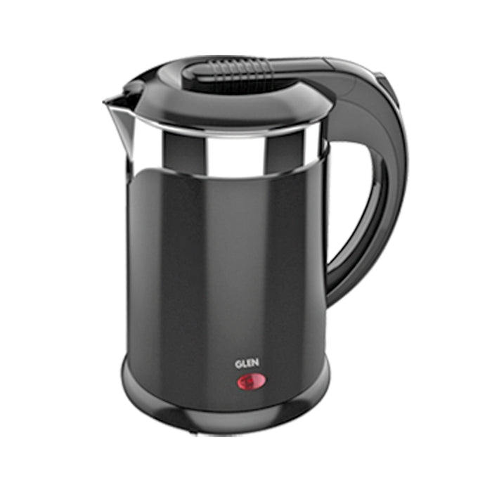 Electric Kettle Plastic Clad Stainless Steel  with 360° Rotational Base 1.2 Litre 1350 W - Black (9015 DX)