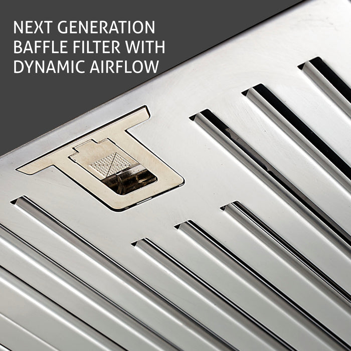 Pyramid Shaped Electric Kitchen Chimney with Baffle Filter