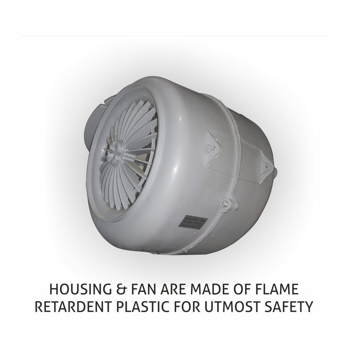 Pyramid Shaped Electric Kitchen Chimney with Flame Retardent plastic Housing and Fan