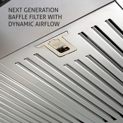 Electric Kitchen Chimney Touch Controls, T Shape Baffle filters 60cm 1250 m3/h -Silver (6056 TS)