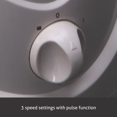 Mixer Grinder 750W 100% Copper Motor, 1 Transparent Jar, 3 Stainless Steel Jars, - White (4022 PLUS)